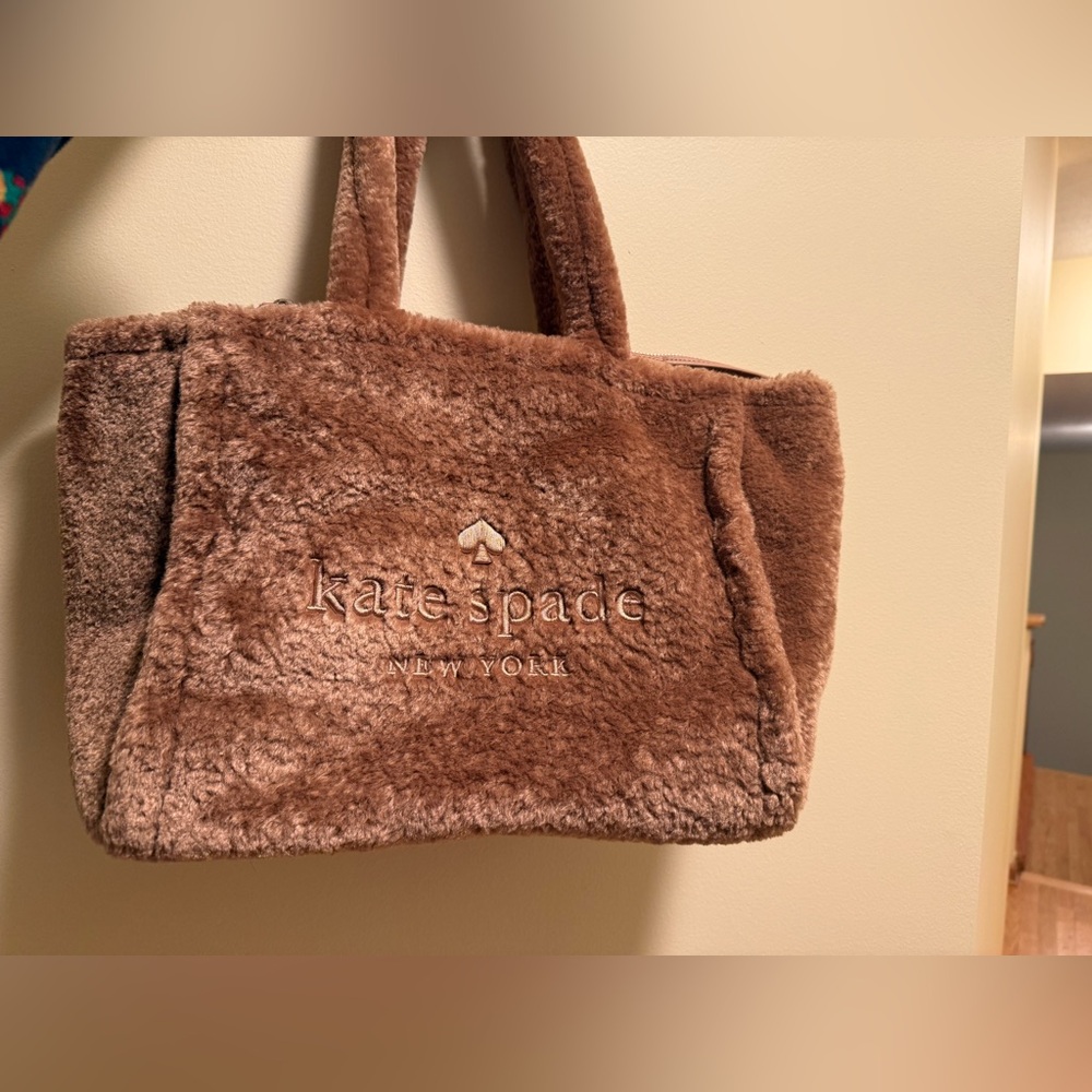 Kate Spade Tan Faux Fur Tote